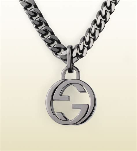 gucci round boule sterling silver necklace|gucci necklace interlocking g.